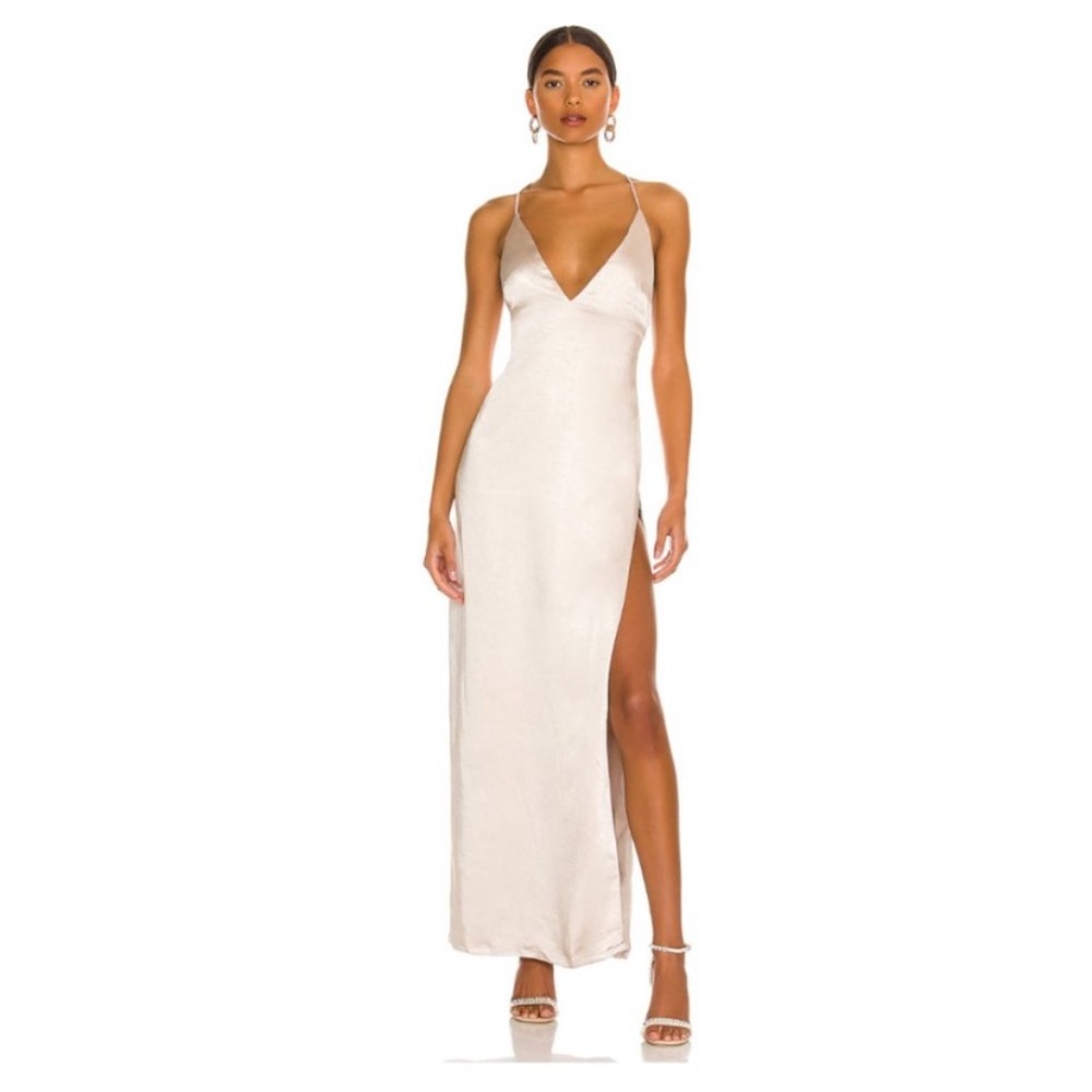 MORE TO COME | NWOT Regina Maxi Dress in Champagne Size M